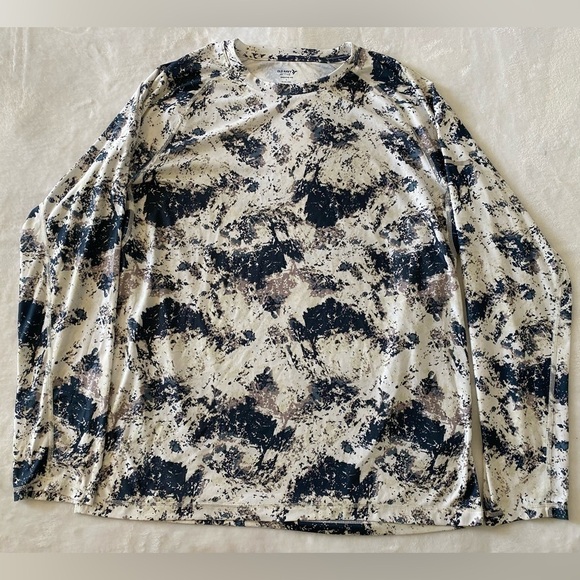 OLD Navy Active Men’s Long Sleeve Tie Dye Print Shirt Size Large - Picture 1 of 7